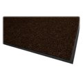 Dwellingdesigns Dual Rib Indoor Mat; Vinyl Backing; 3 in. x 5 in.; Chocolate DW789694